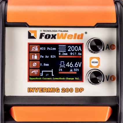 Сварочный инверторный полуавтомат FOXWELD INVERMIG 200 DP